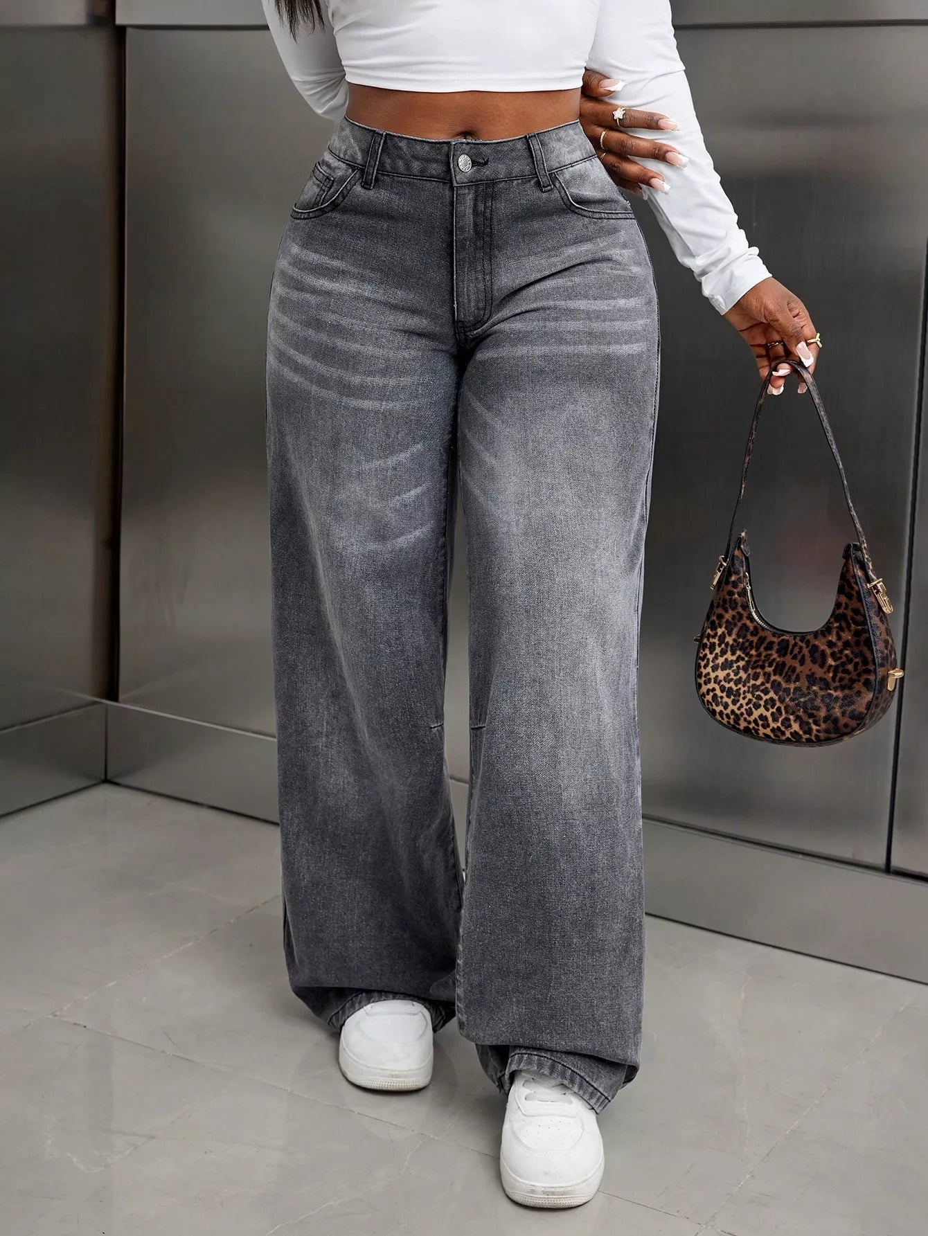 High Waist Wide Leg Jeans