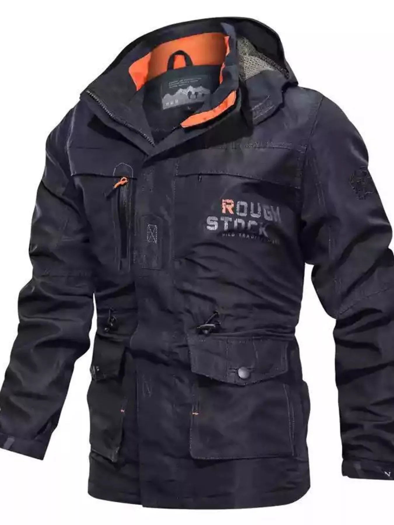 Men's Plus Size Zip Up Hooded Jacket