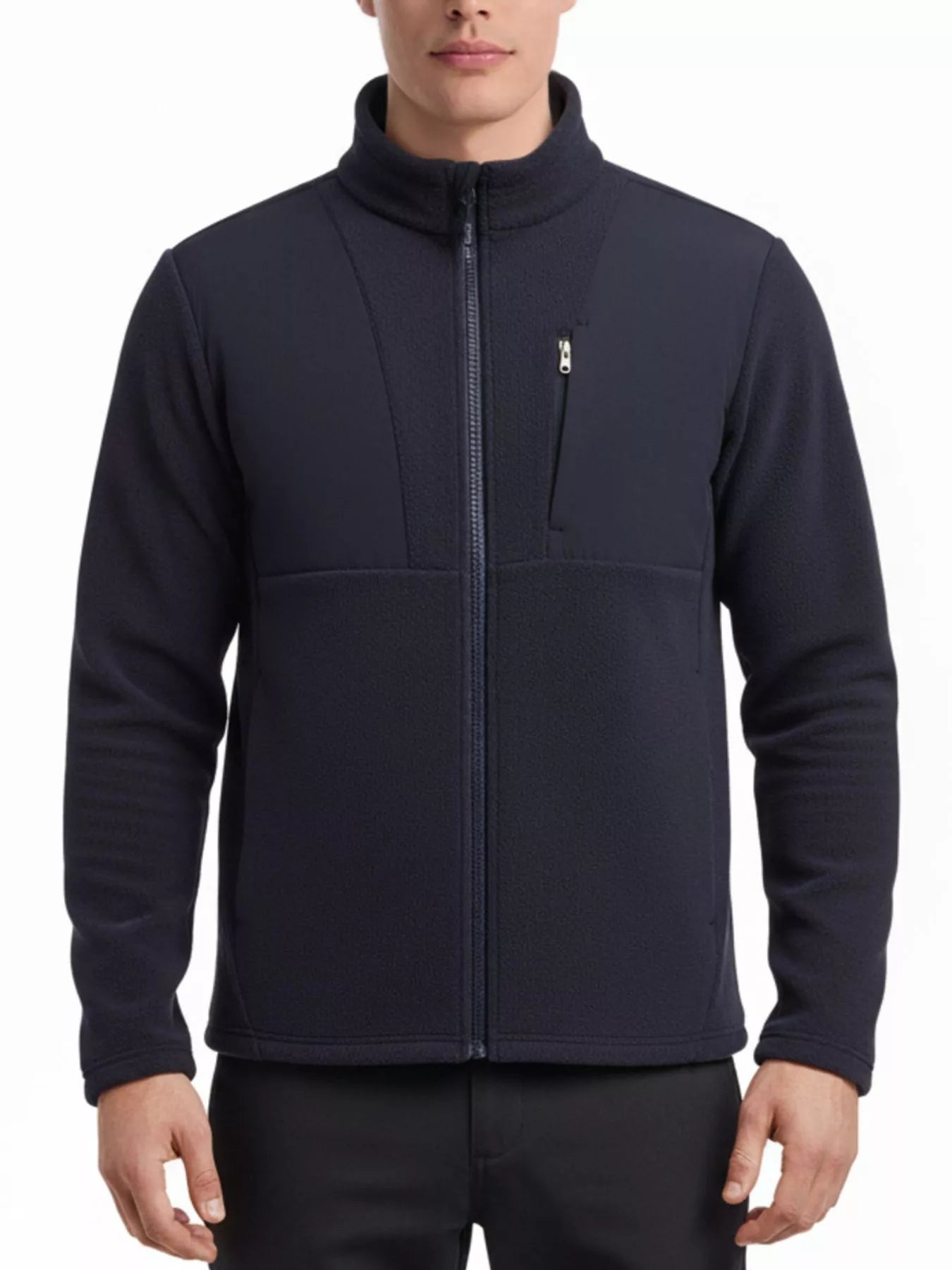 Men's Plus Size Full-Zip Fleece Jacket