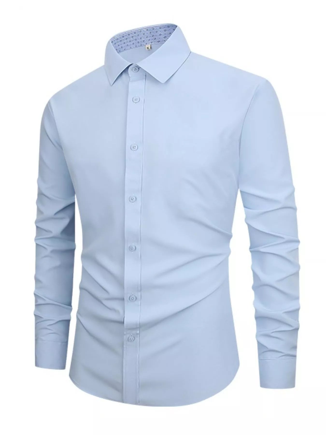 Men's Full Size Slim Fit Long Sleeve Shirt Plus Size