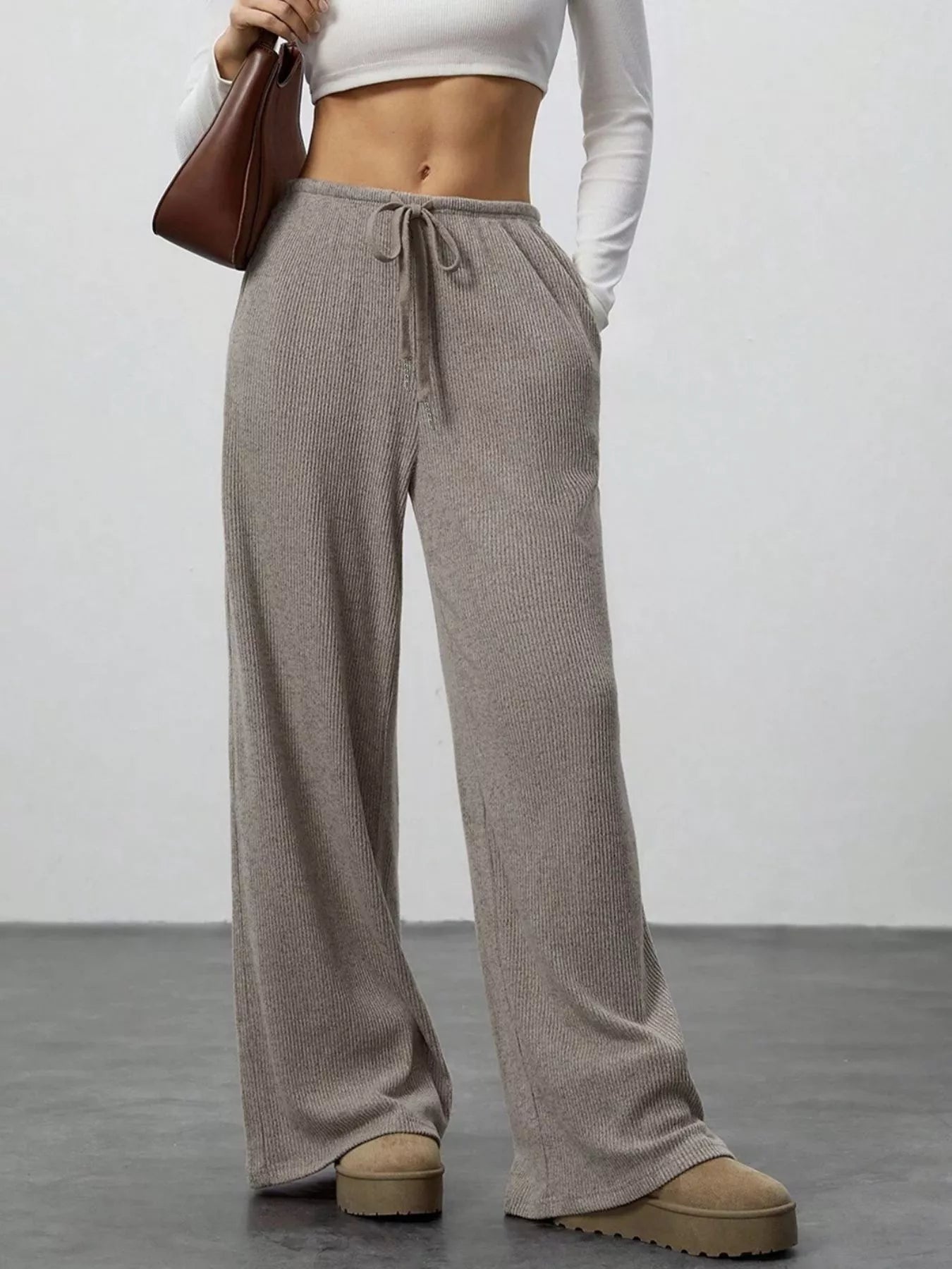 Relaxed Fit Drawstring Pants