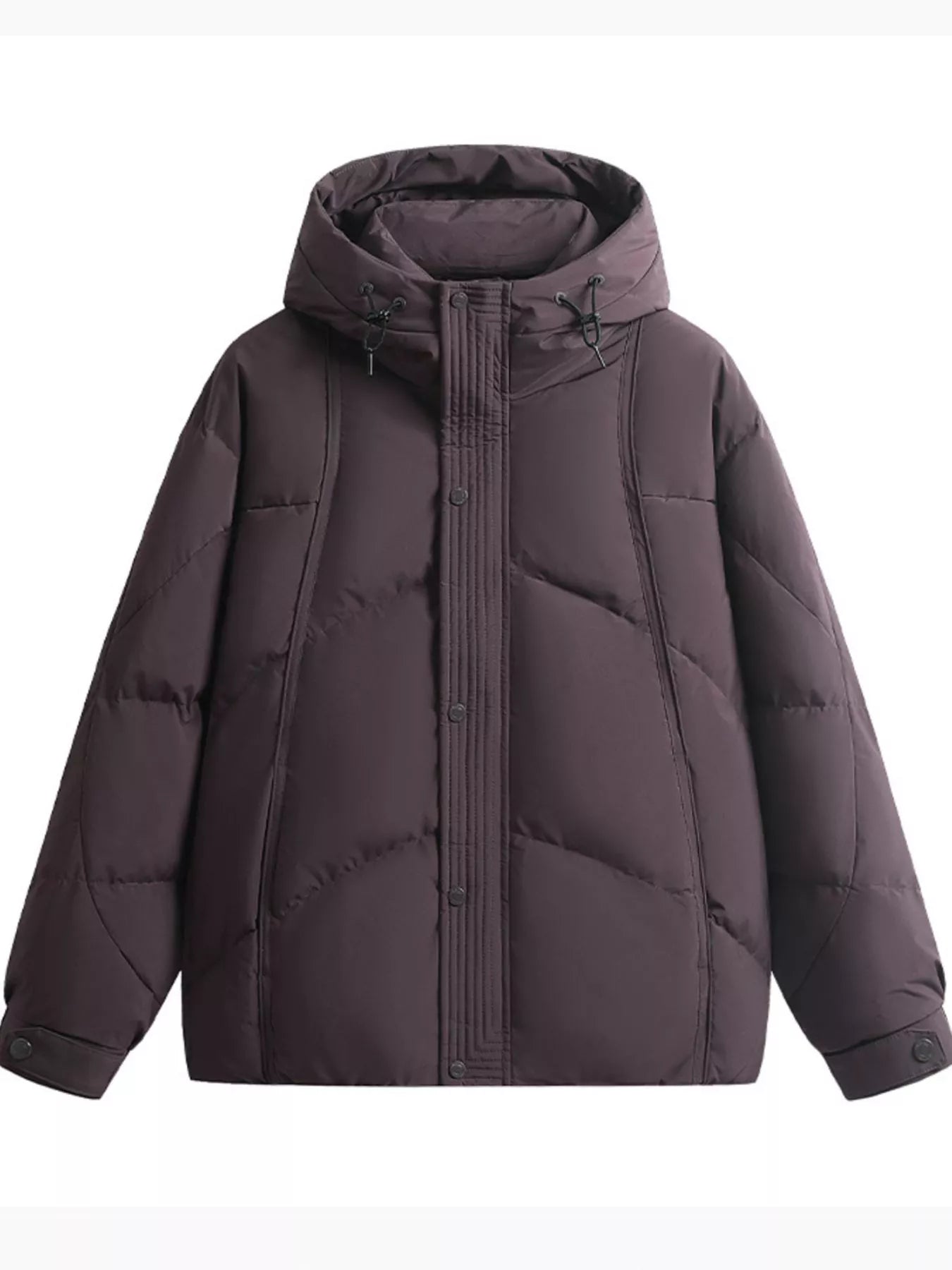Men's Plus Size Hooded Padded Puffer Jacket
