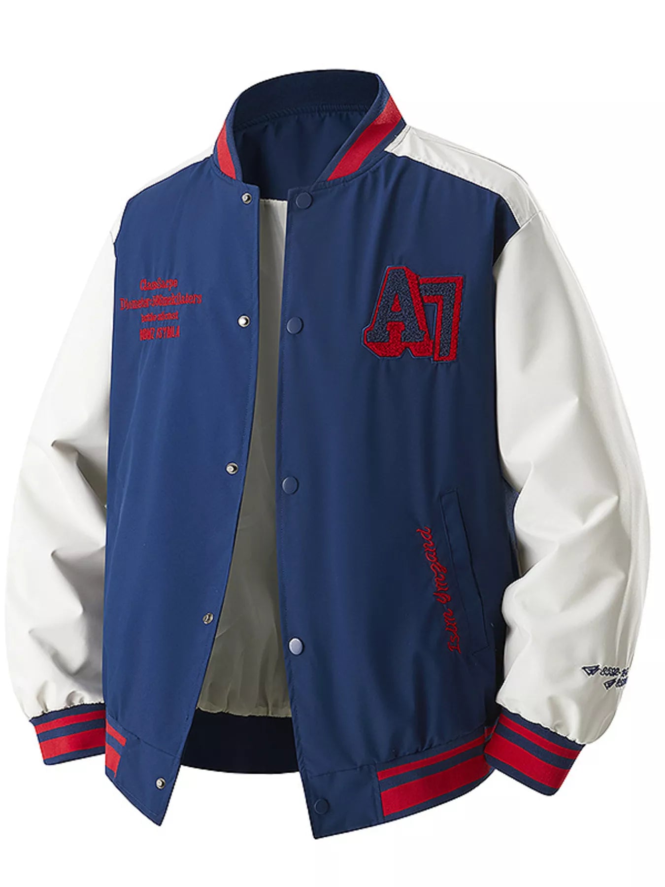 Men's Plus Size Snap Down Long Sleeve Jacket