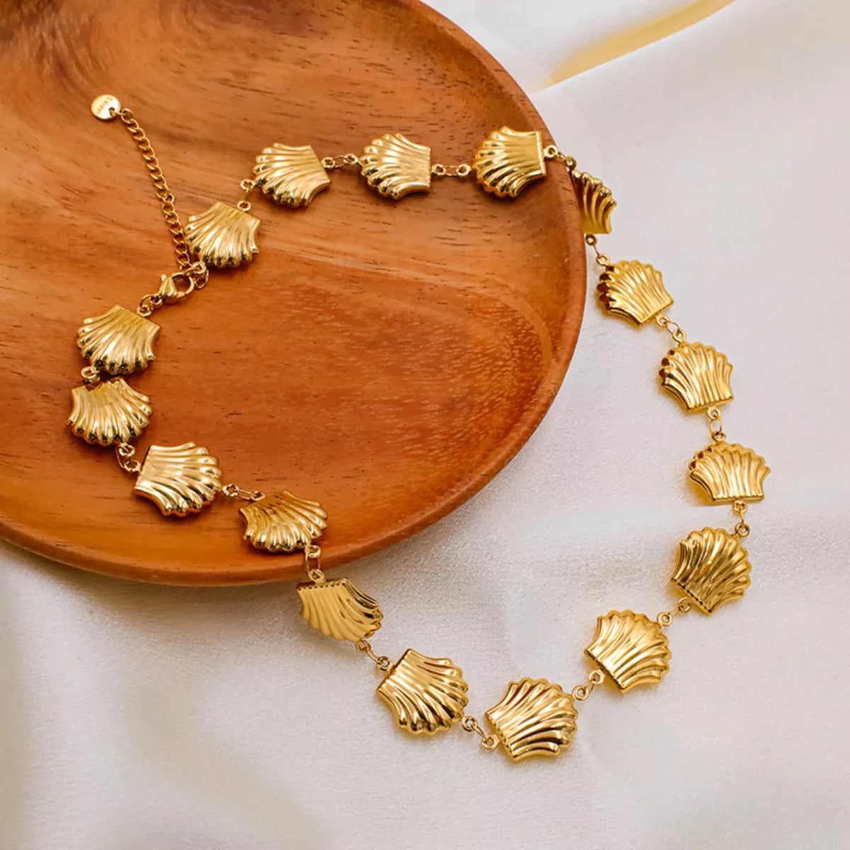 18K Gold-Plated Shell Necklace