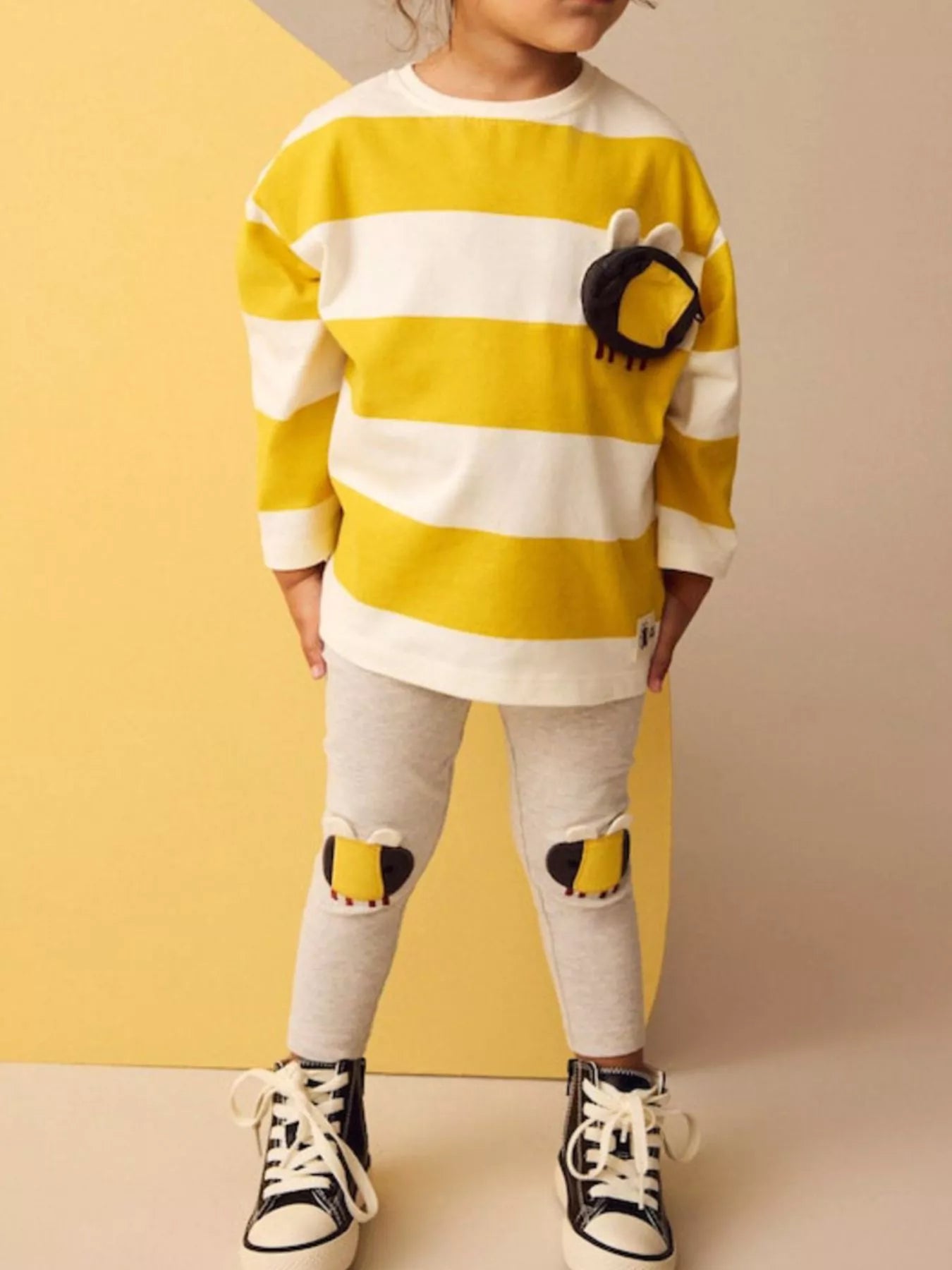 Children's Striped Top and Pants Set