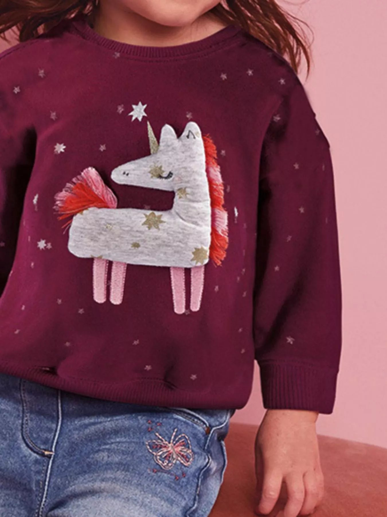 Children's Unicorn Round Neck Sweatshirt