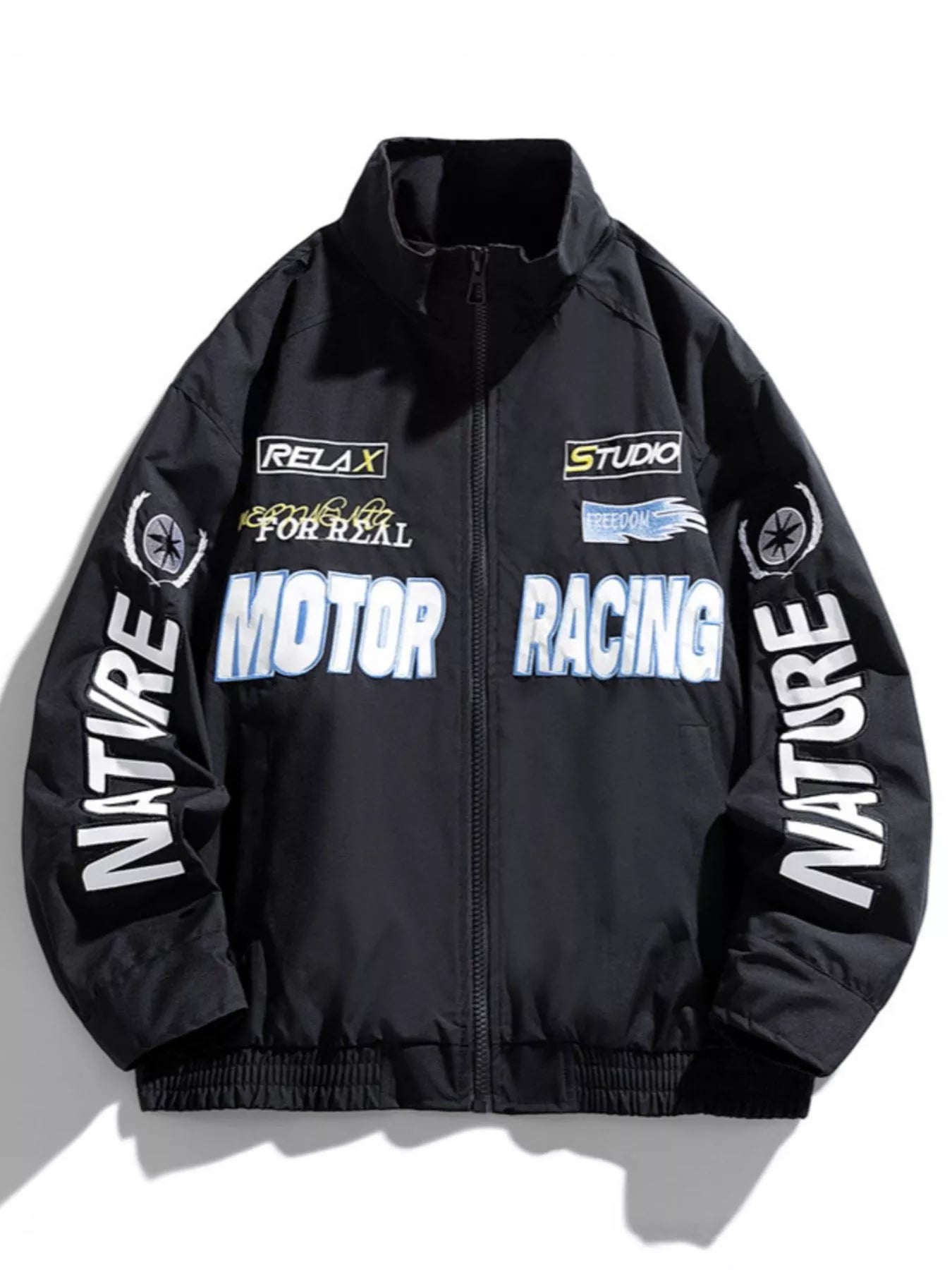 Men's Plus Size Zip Up Casual Jacket