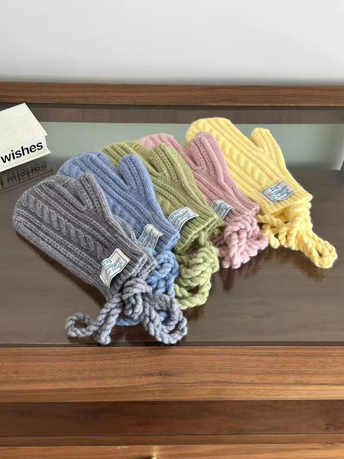 Cable Knit Warm Gloves