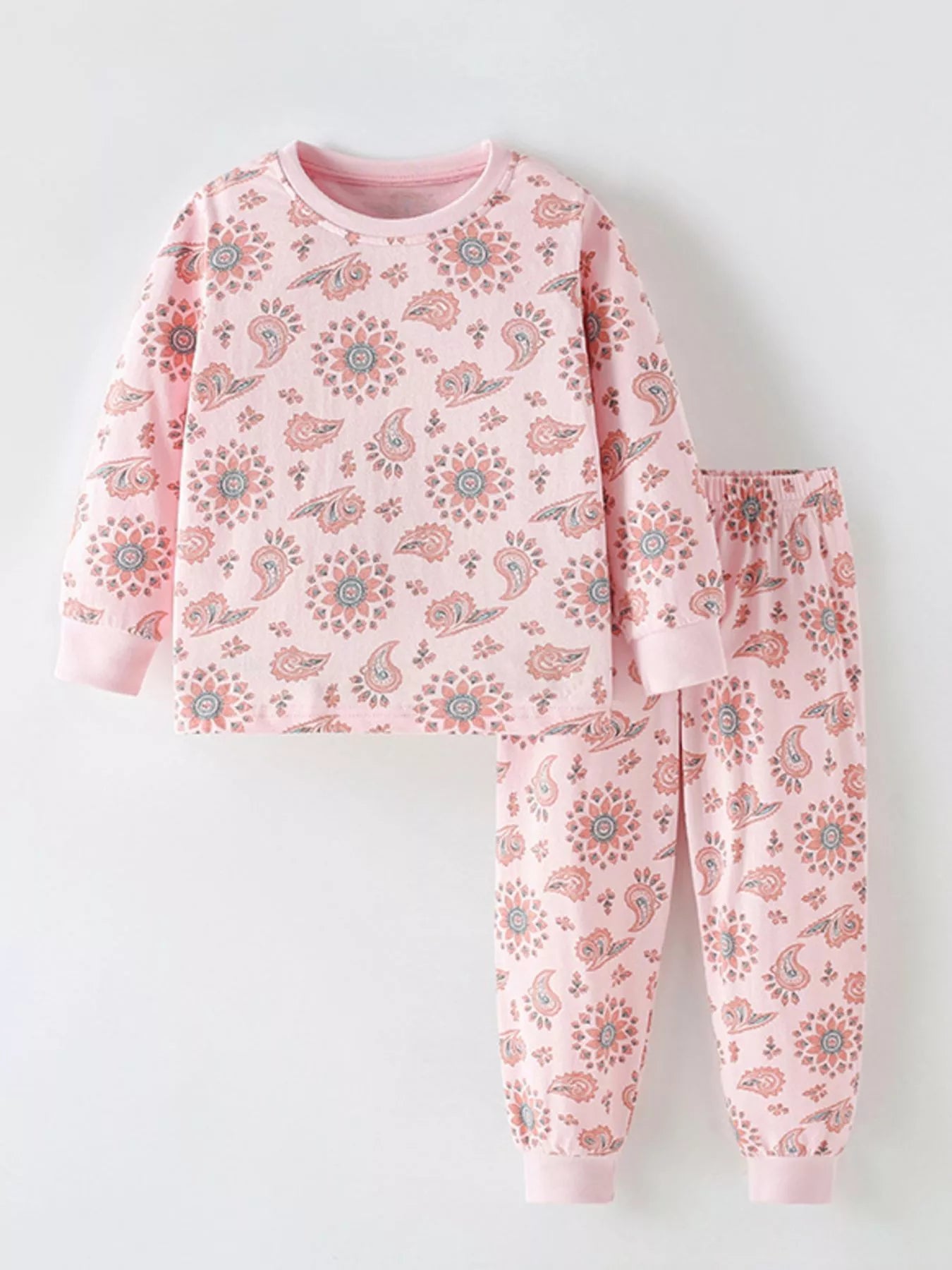 Children's Printed Long Sleeve Pajama Set