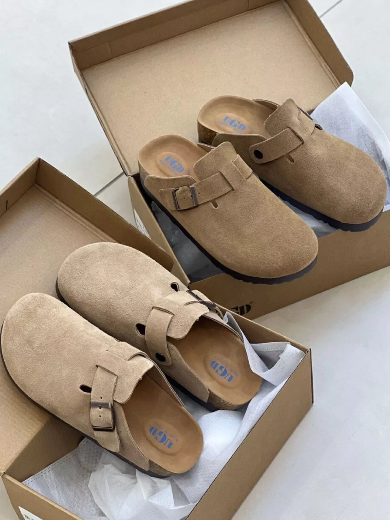 Round Toe Buckle Slip-Ons