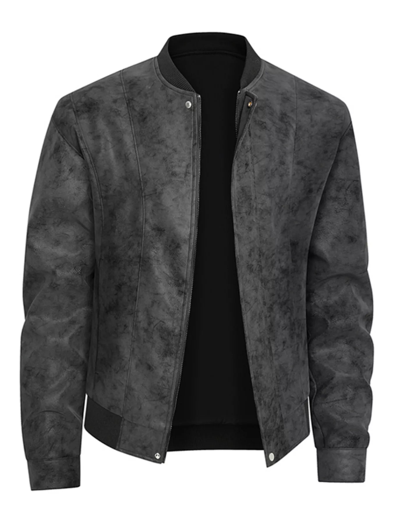 Men's Plus Size Zip Up Long Sleeve Jacket