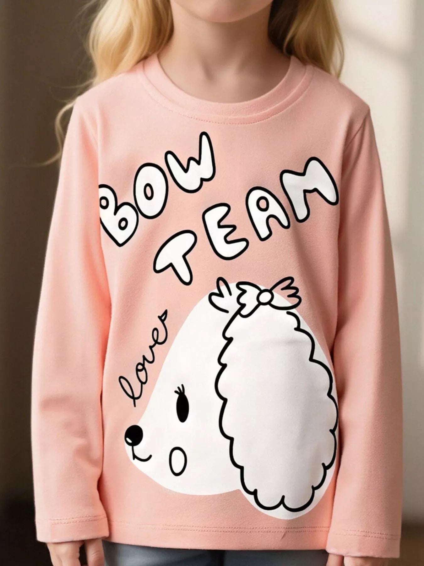 Children's Cute Dog Long Sleeve T-Shirt