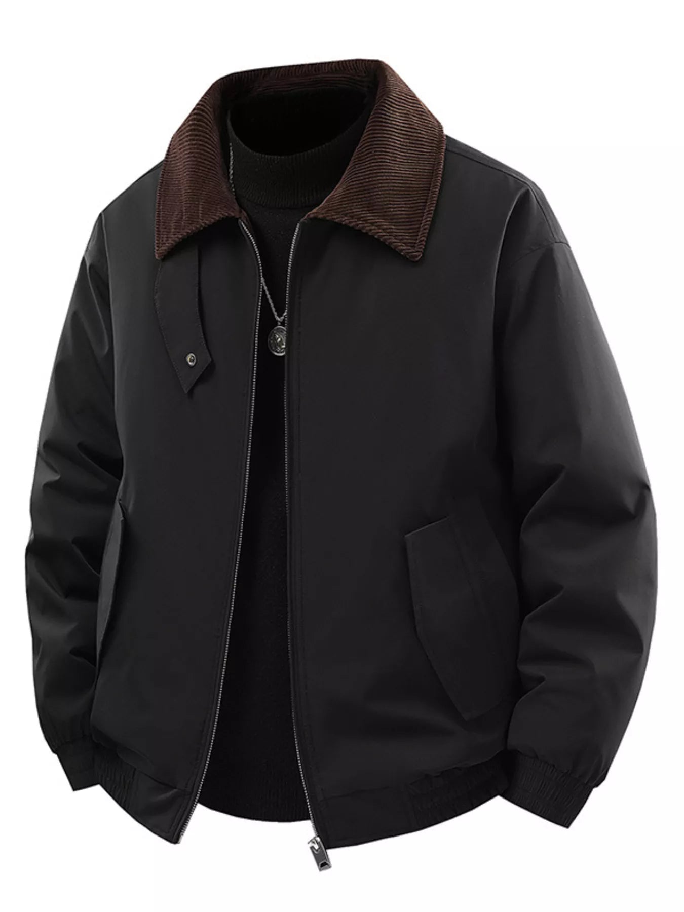Men's Corduroy Collar Casual Jacket