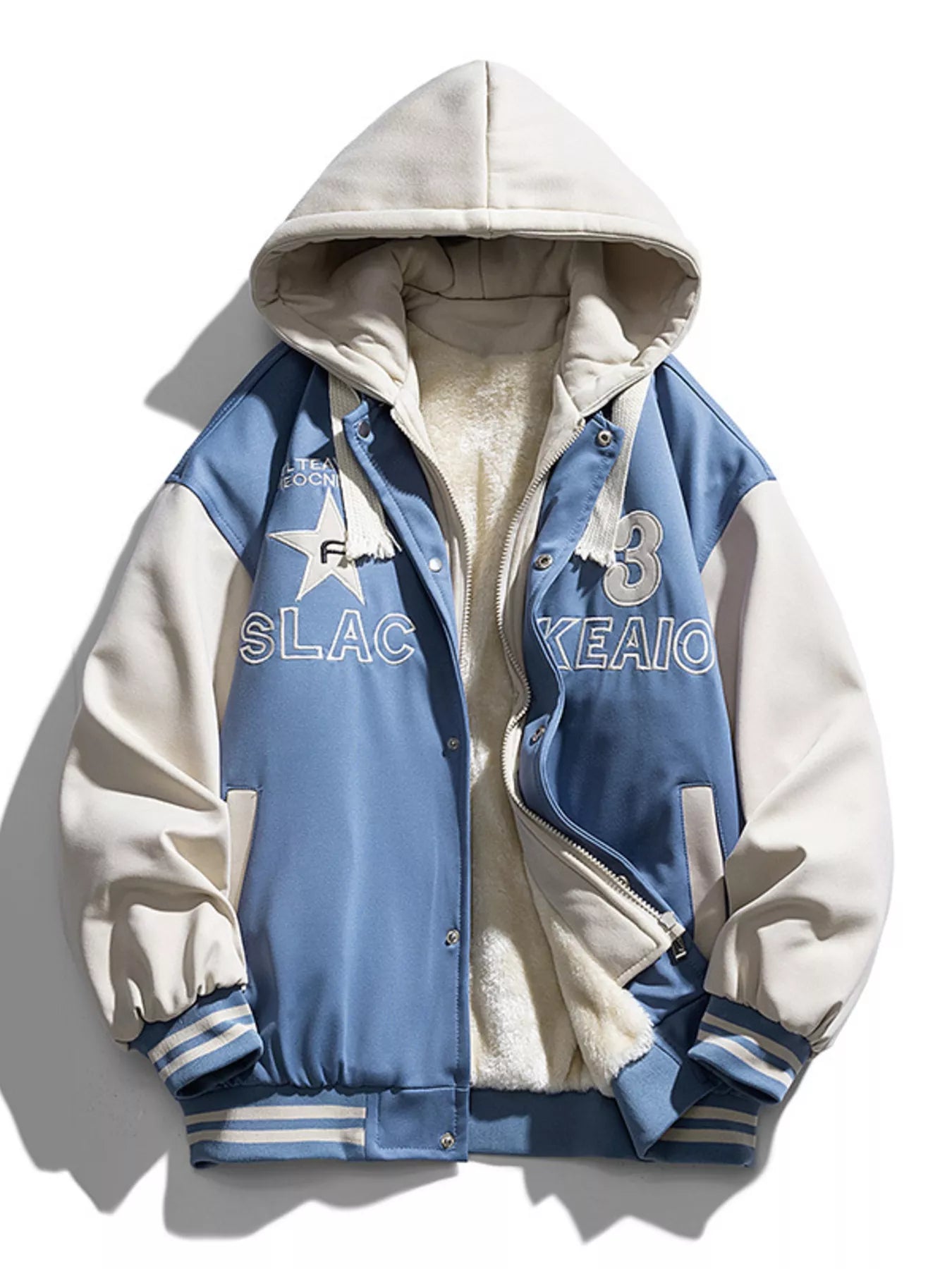 Men's Full Size Zip Up Hooded Jacket Plus Size