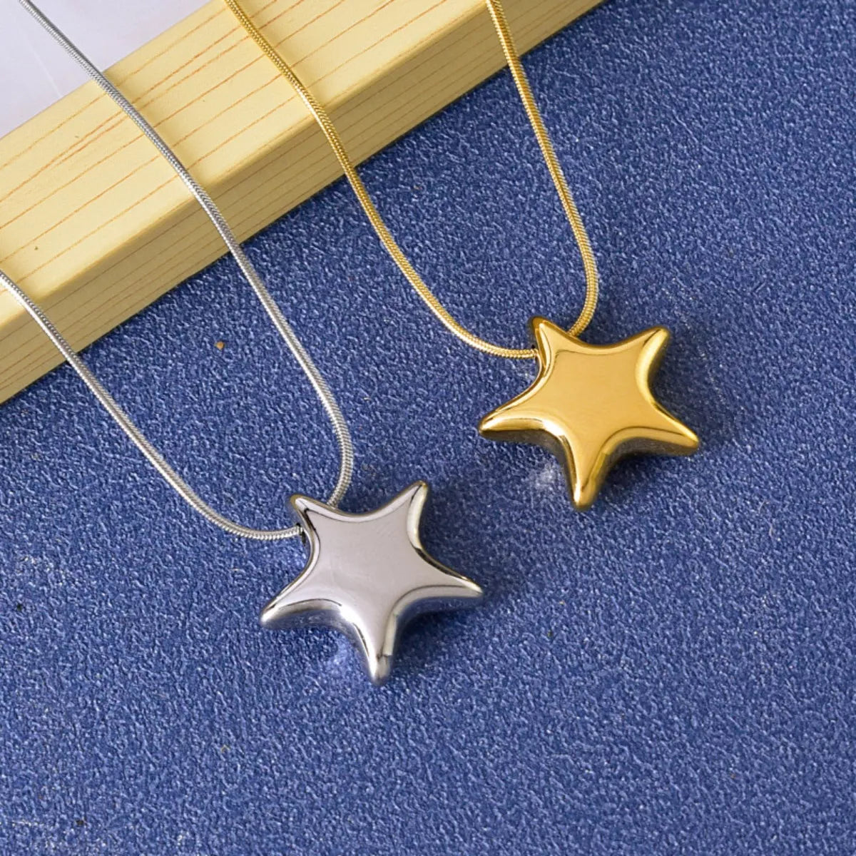 Titanium Steel Star Pendant Necklace