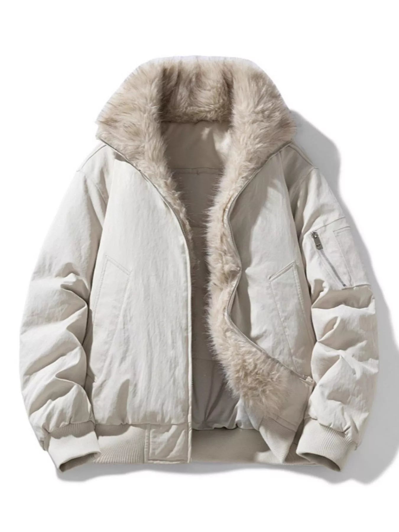 Men's Plus Size Zip Up Bomber Jacket