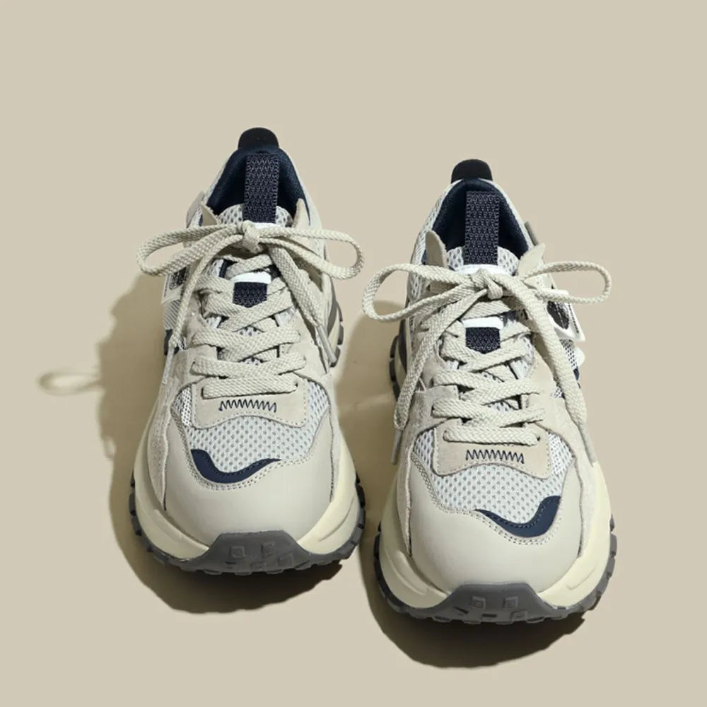 Round Toe Platform Sneakers