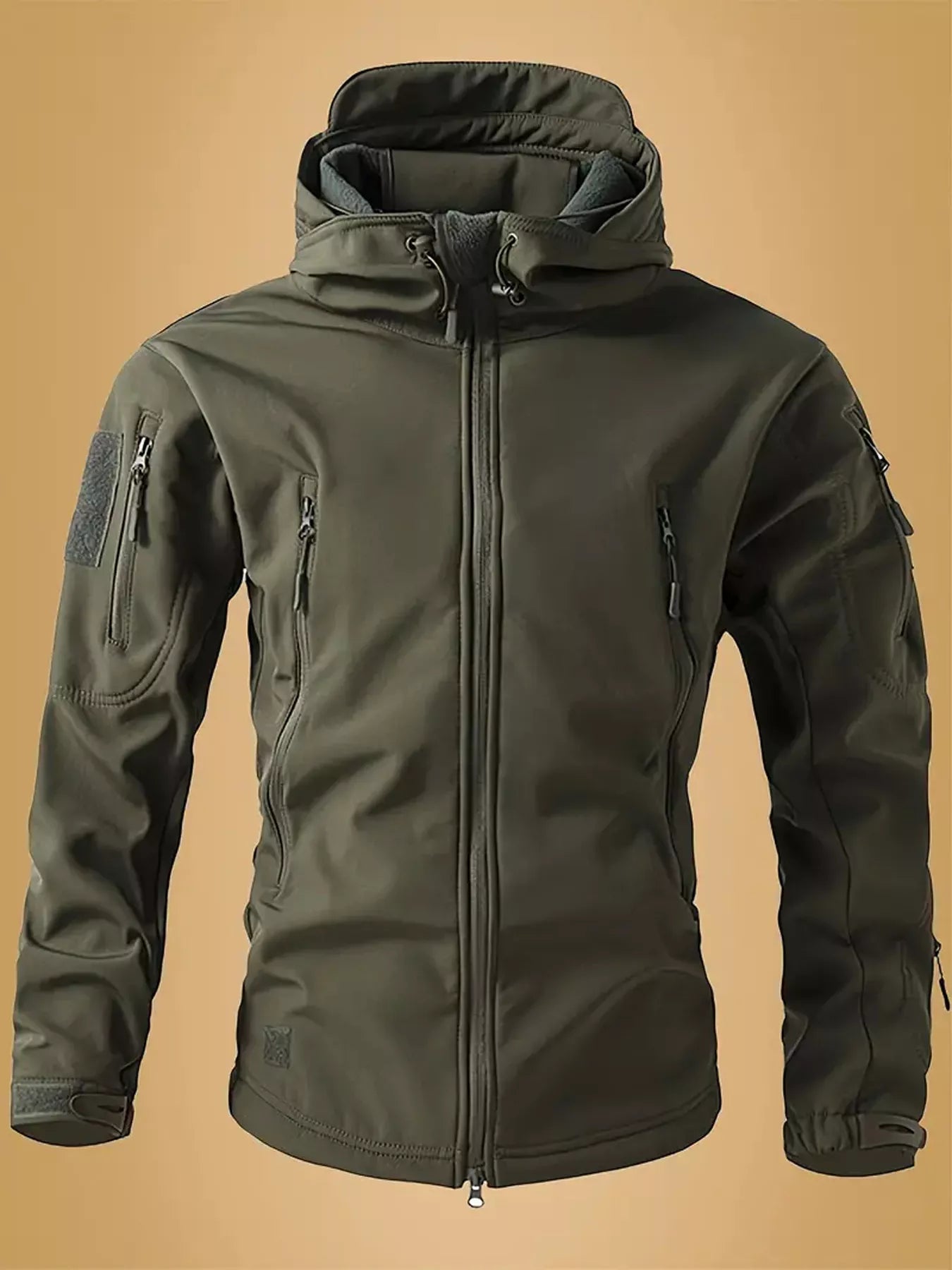 Men's Zip Up Long Sleeve Hooded Jacket