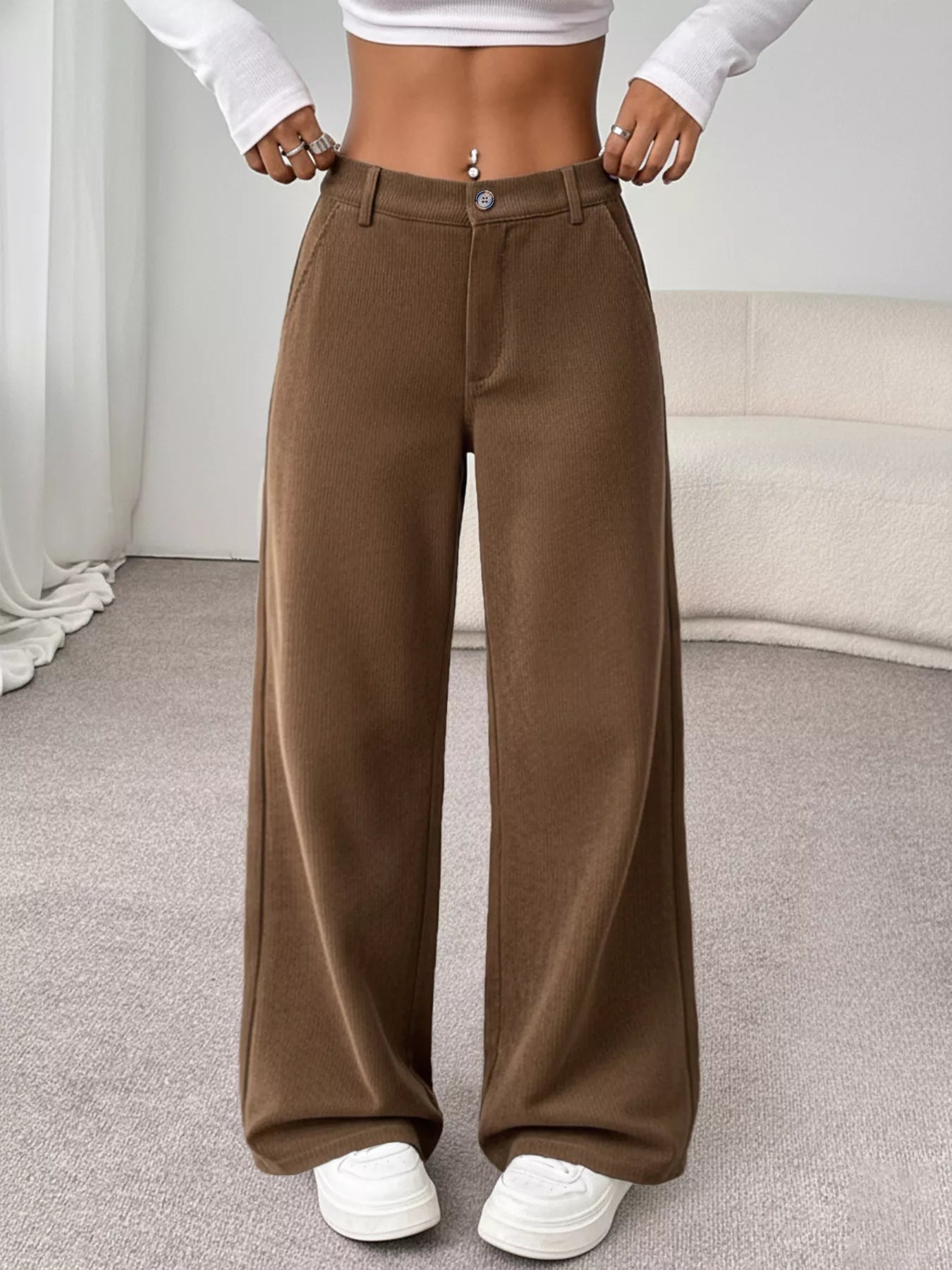 Wide Leg Casual Pants