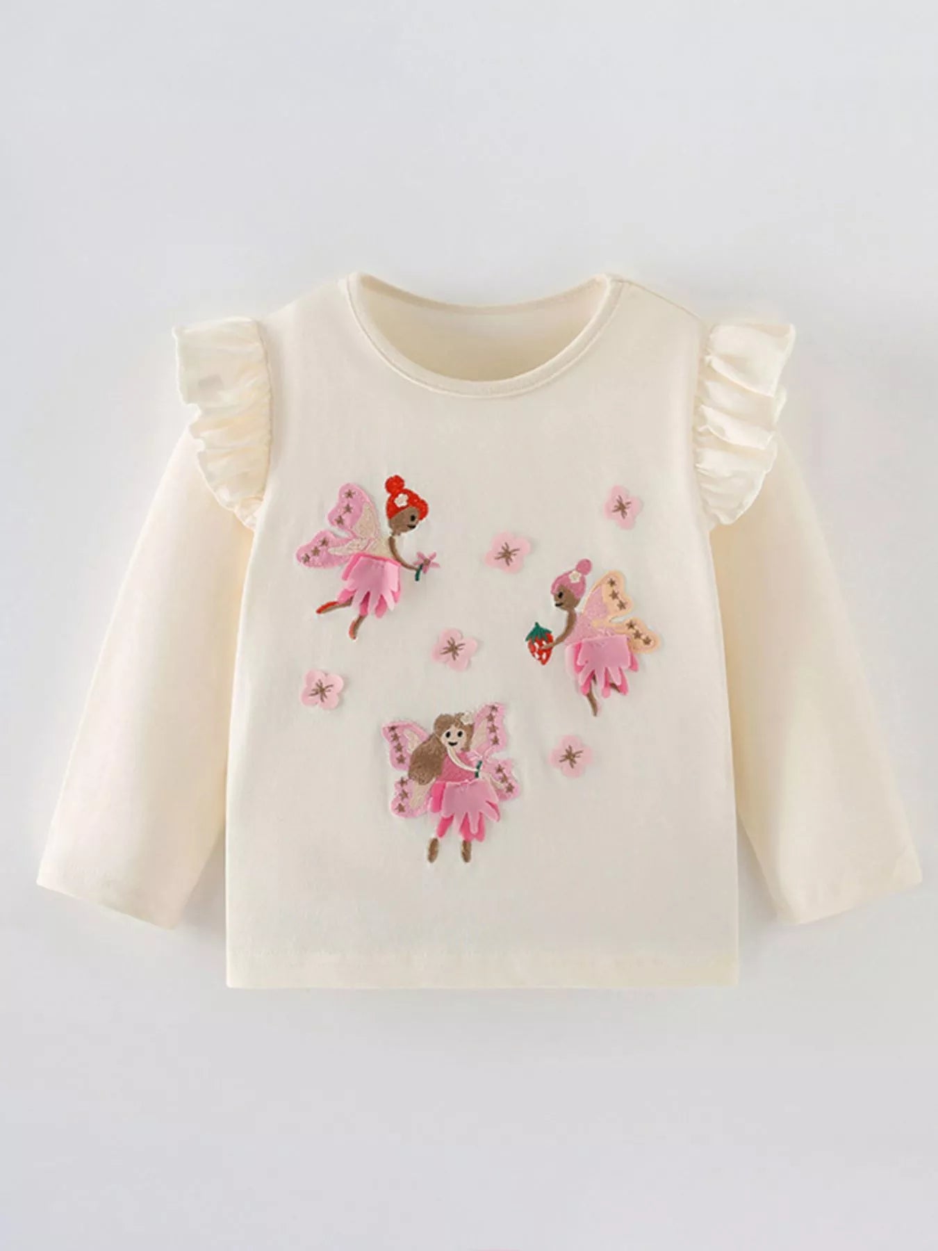 Children's Fairy Embroidered Long Sleeve T-Shirt