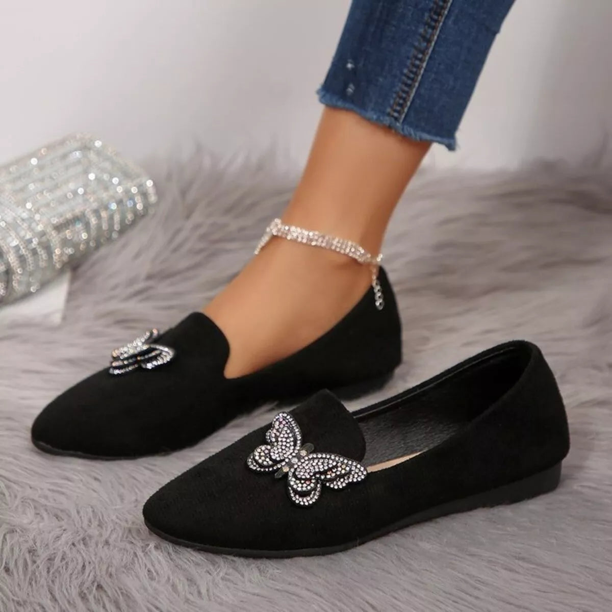 Butterfly Decor Slip-Ons