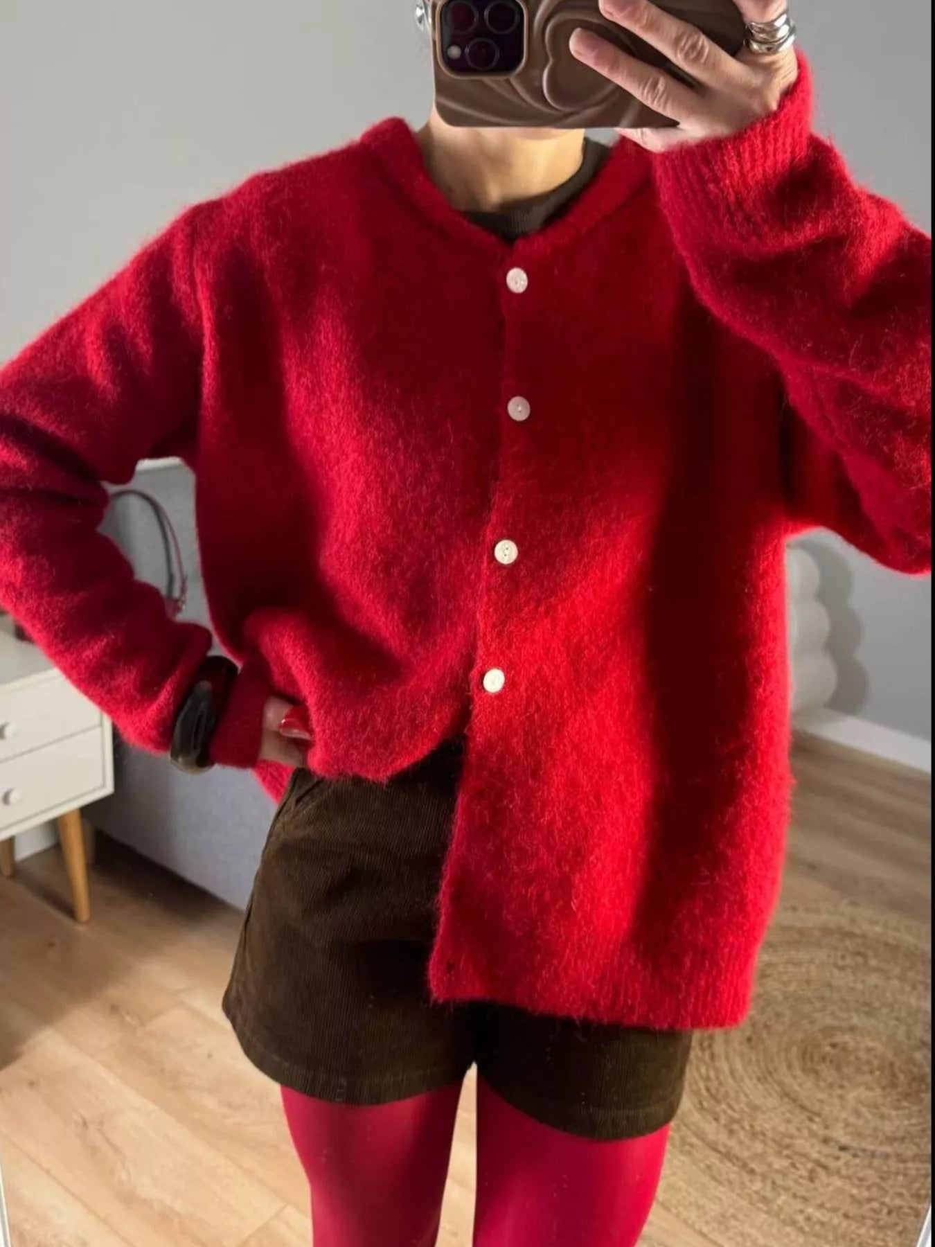 Button Up Long Sleeve Cardigan