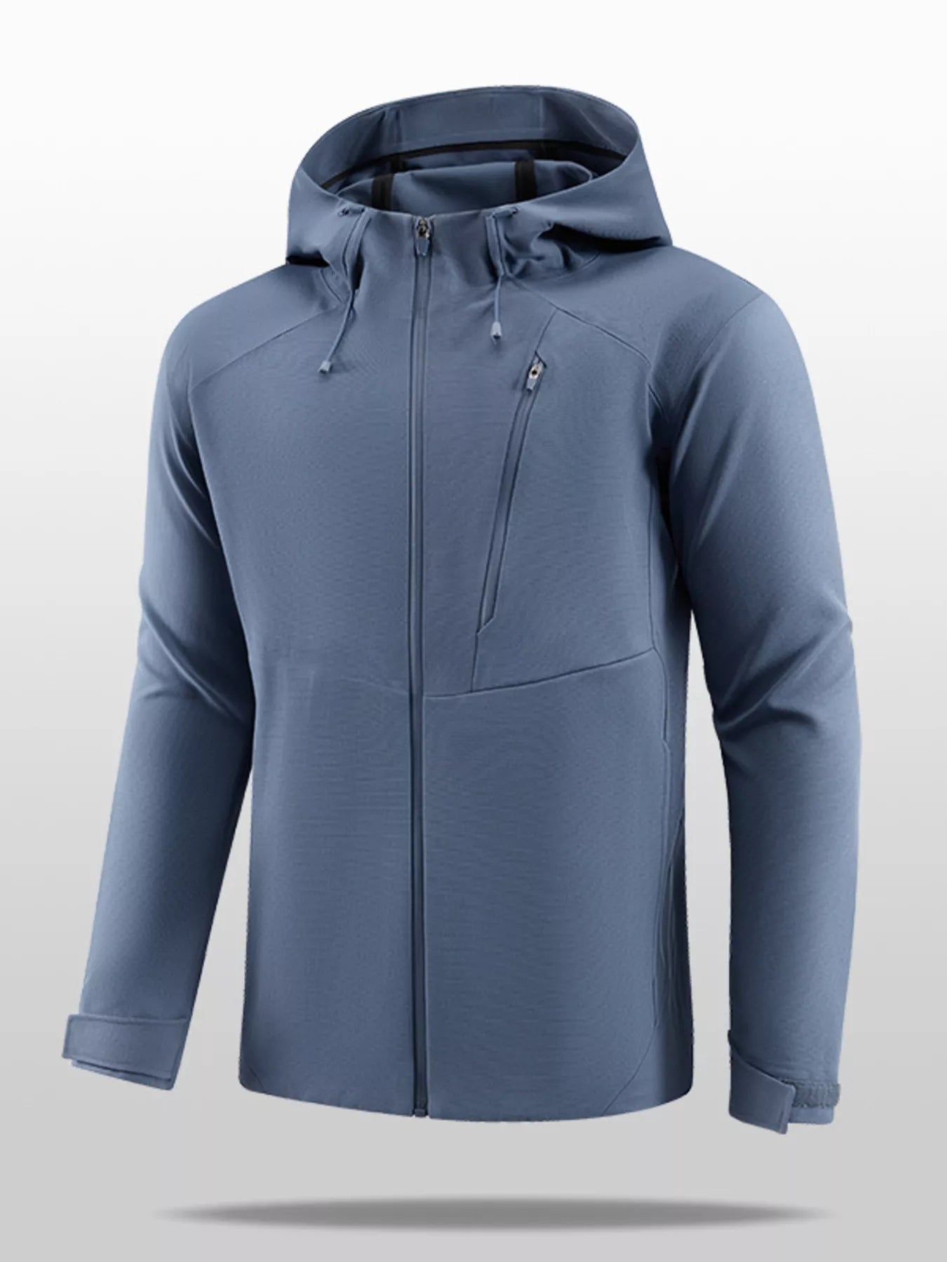 Men's Plus Size Lightweight Hooded Zip Up Jacket