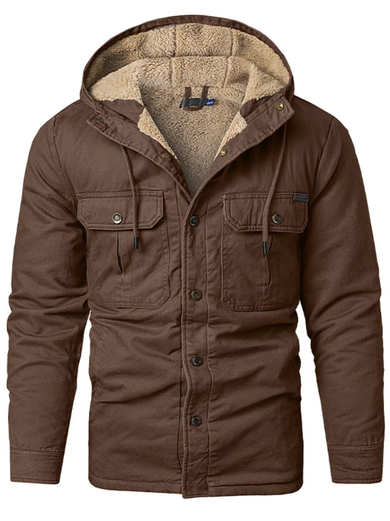 Men's Sherpa Lined Hooded Jacket