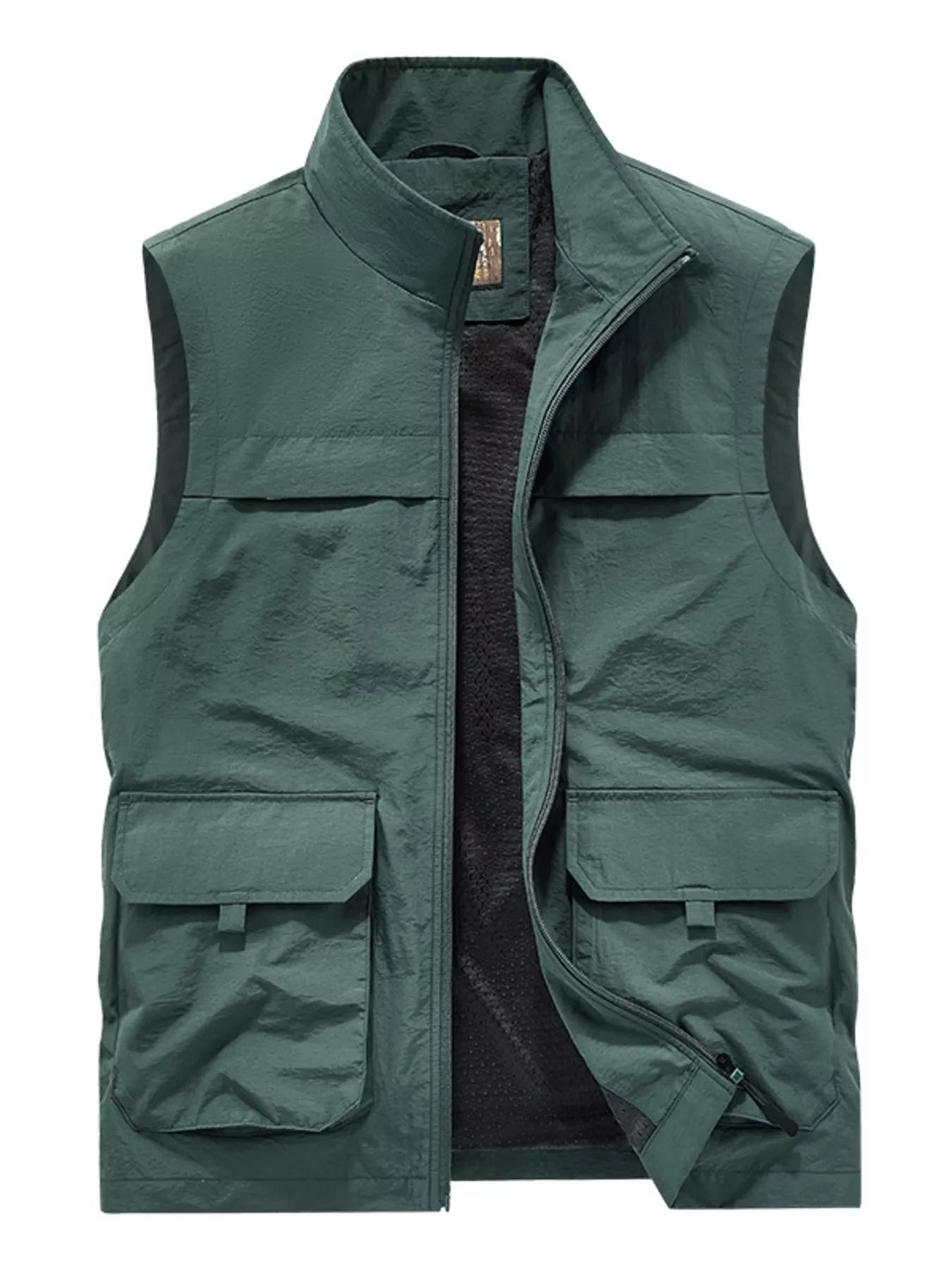 Men's Plus Size Lightweight Multi-Pocket Outdoor Vest